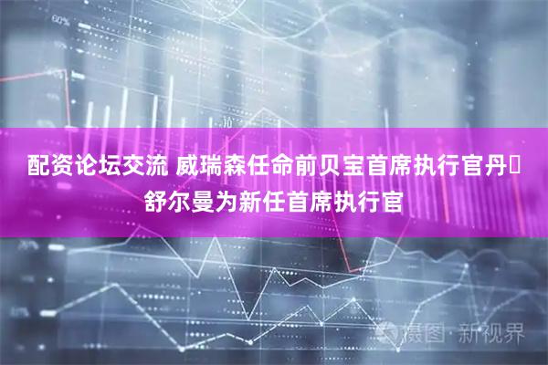 配资论坛交流 威瑞森任命前贝宝首席执行官丹・舒尔曼为新任首席执行官