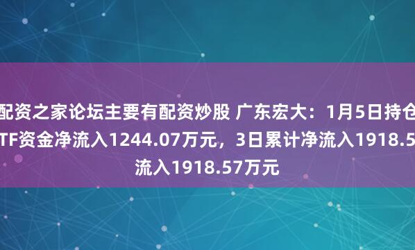 配资之家论坛主要有配资炒股 广东宏大：1月5日持仓该股ETF资金净流入1244.07万元，3日累计净流入1918.57万元